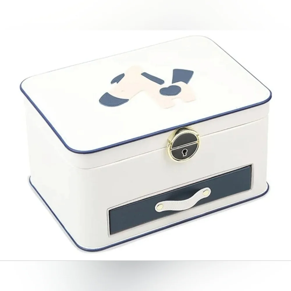 White Girls Jewelry Box With Cartoon Horse
